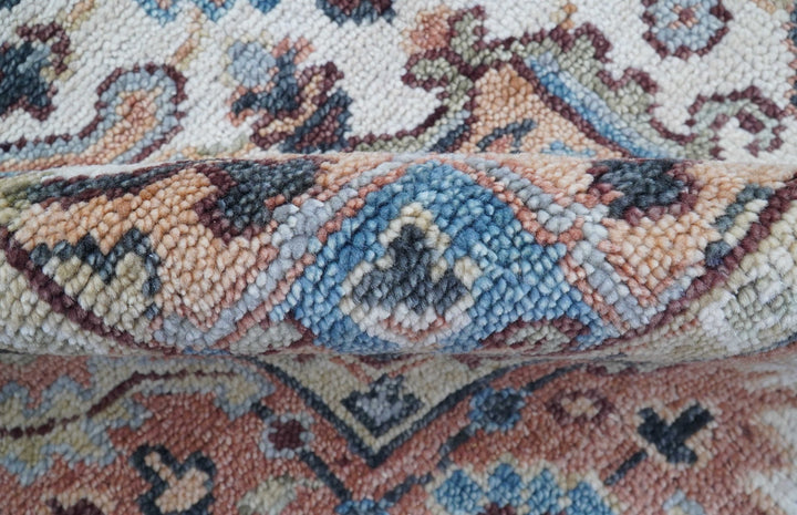 Oliver Traditional Turkish Design Rust And Charcoal Hand Knotted Wool Rug - The Rug Decor