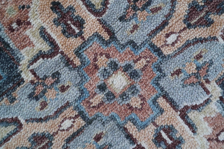 Oliver Traditional Turkish Design Rust And Charcoal Hand Knotted Wool Rug - The Rug Decor
