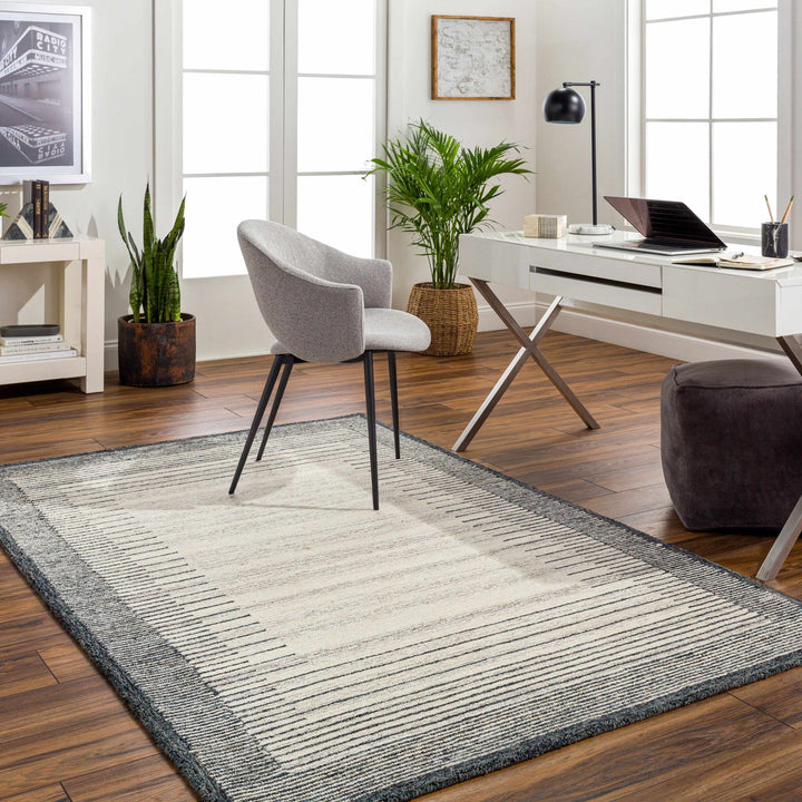 Omeo Beige Contemporary Style Hand Tufted Area Rug - The Rug Decor