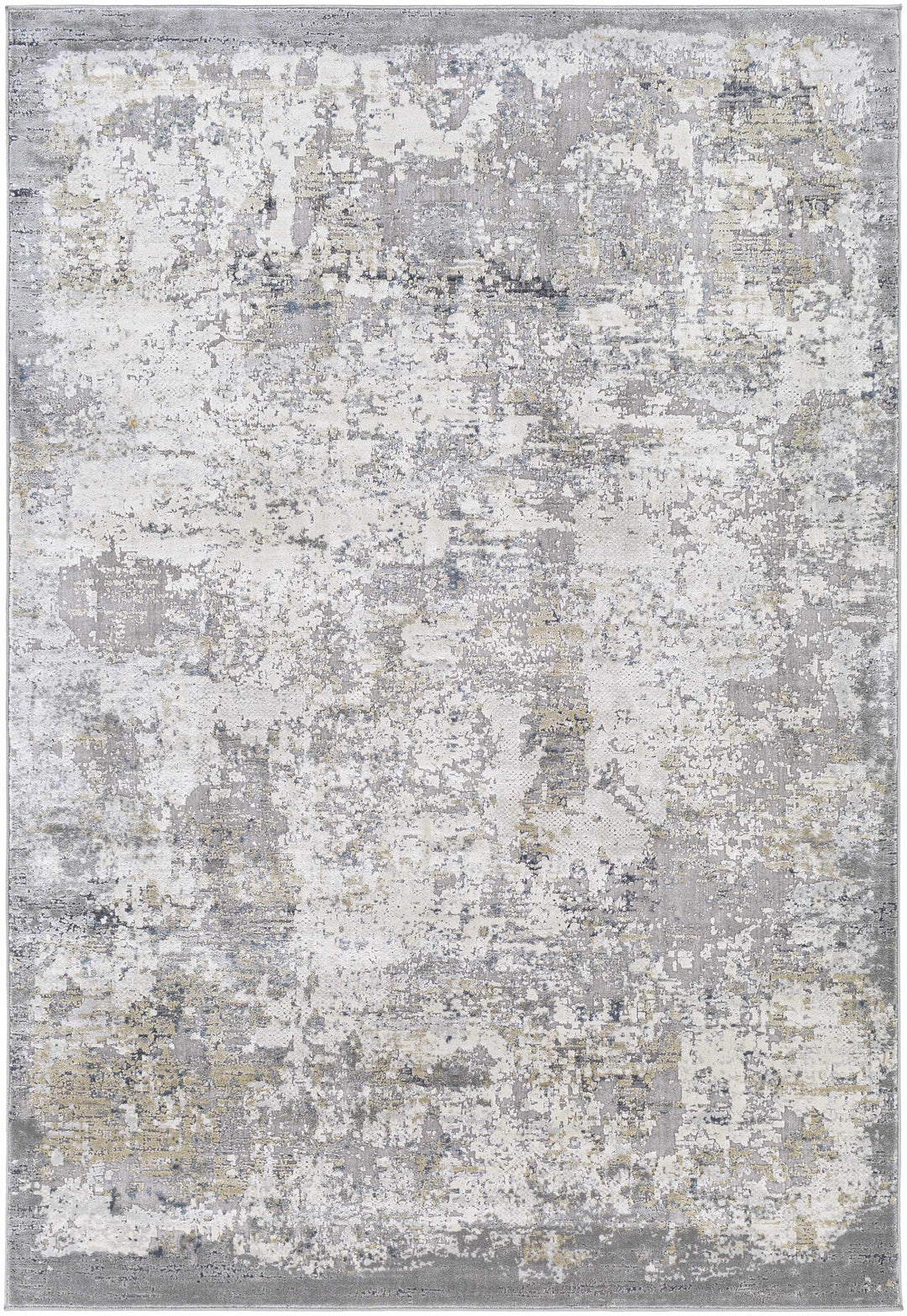 Ooralea Gray And Ivory Modern Abstract Design Area Rug
