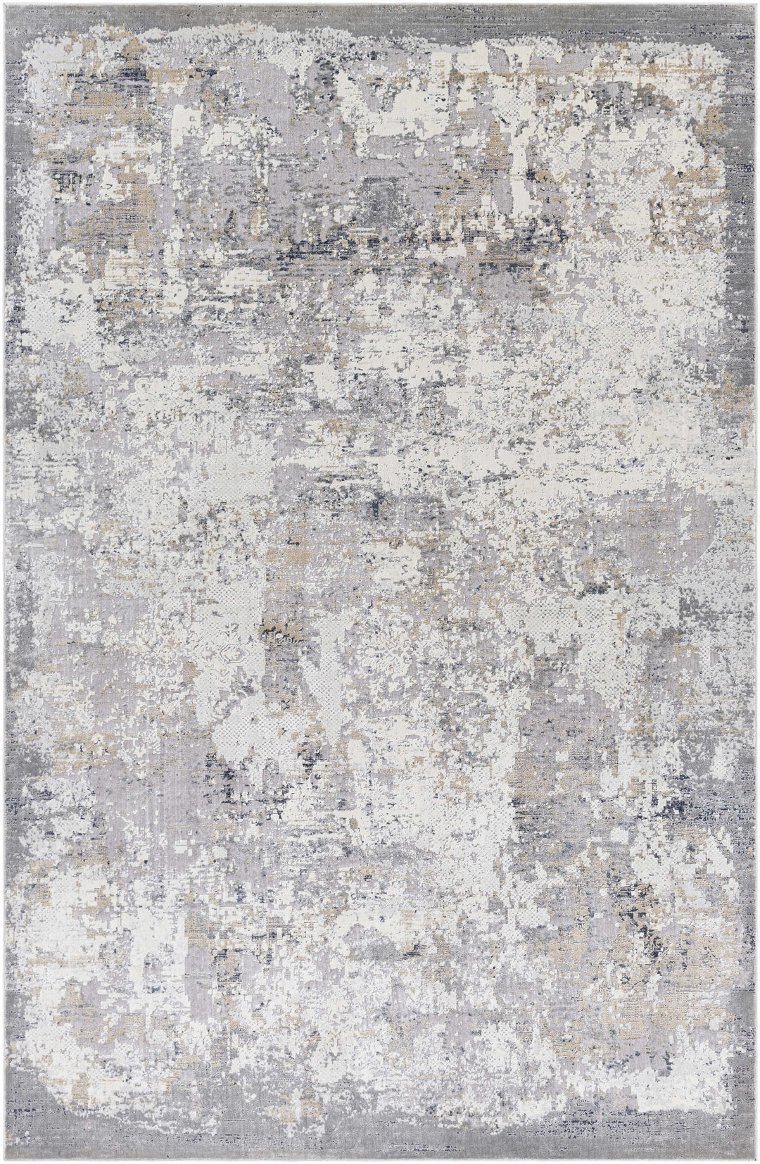 Ooralea Gray And Ivory Modern Abstract Design Area Rug