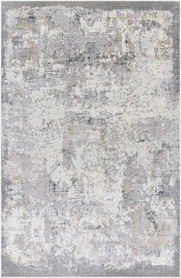 Ooralea Gray And Ivory Modern Abstract Design Area Rug