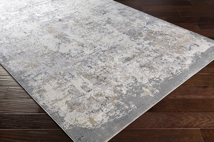 Ooralea Gray And Ivory Modern Abstract Design Area Rug