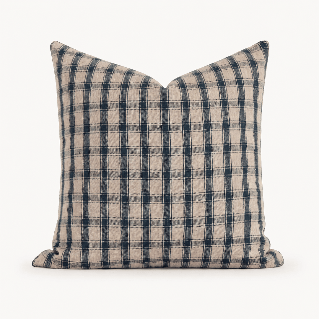 Opal Pillow Cover – Hand-Printed Linen - The Rug Decor