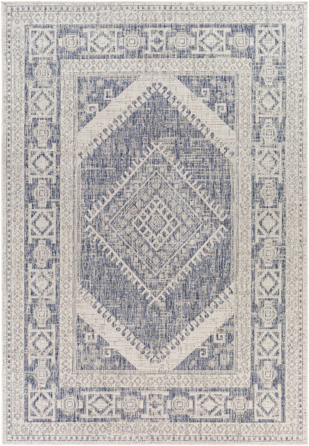 Opportunity Blue And Ivory Traditional Style Area Rug
