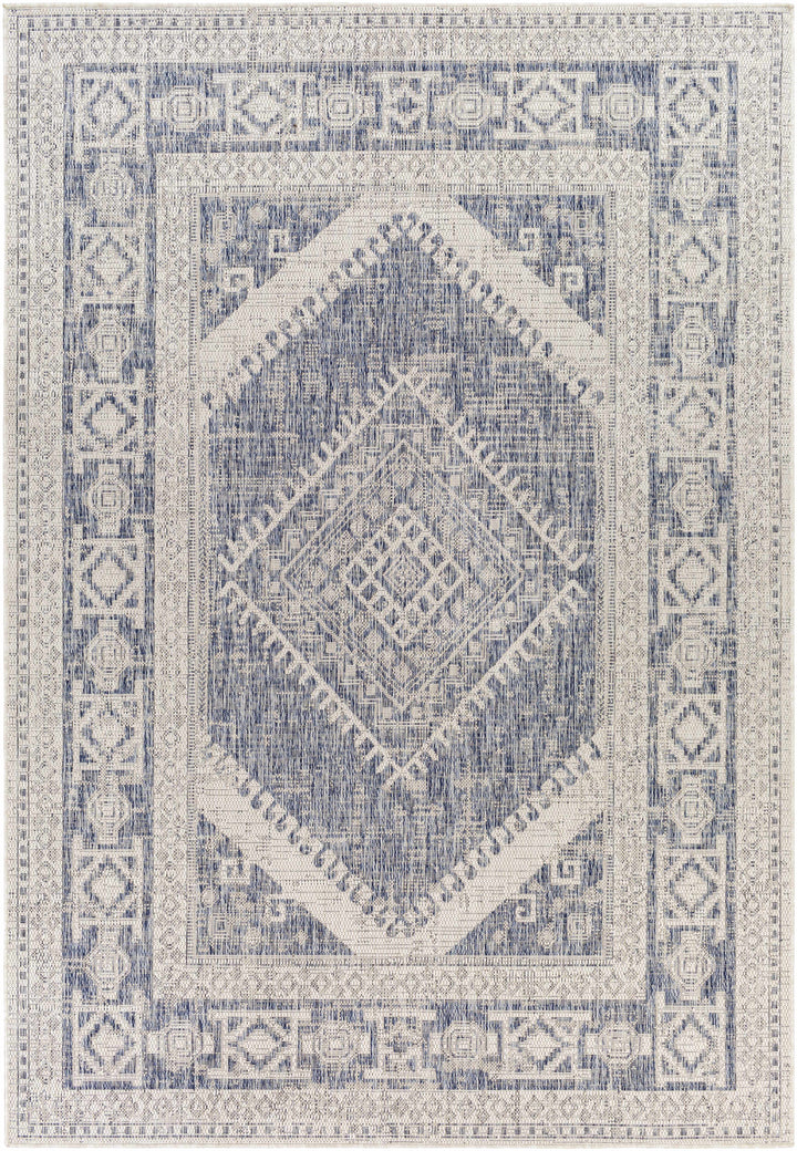 Opportunity Blue And Ivory Traditional Style Area Rug
