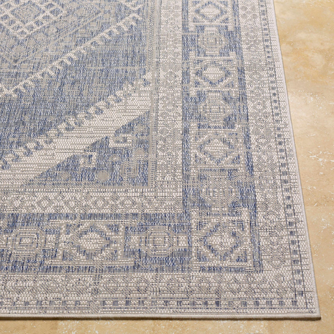 Opportunity Blue And Ivory Traditional Style Area Rug - The Rug Decor