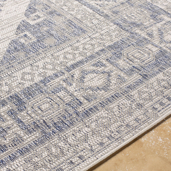 Opportunity Blue And Ivory Traditional Style Area Rug - The Rug Decor