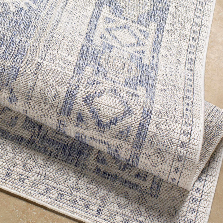 Opportunity Blue And Ivory Traditional Style Area Rug - The Rug Decor