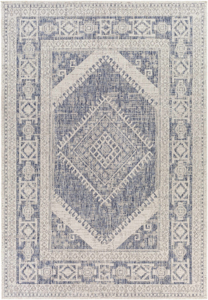 Opportunity Blue And Ivory Traditional Style Area Rug - The Rug Decor