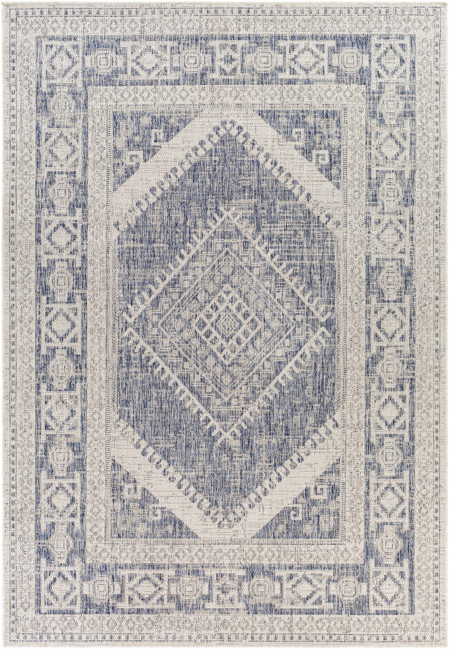 Opportunity Blue And Ivory Traditional Style Area Rug - The Rug Decor