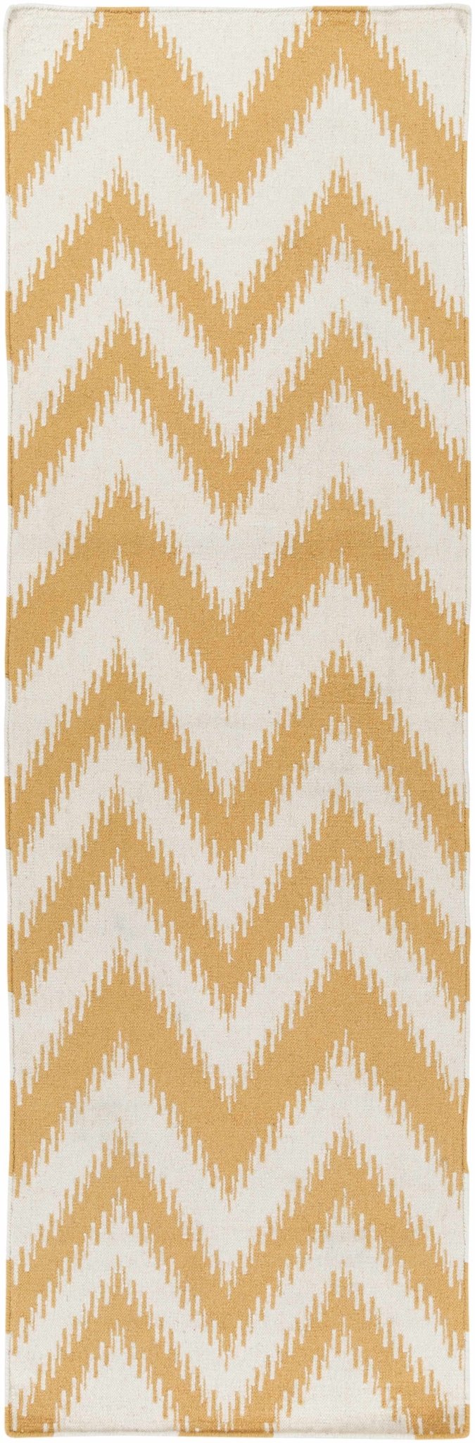 Oran Ivory And Mustard Modern Style Hand Woven Area Rug - The Rug Decor