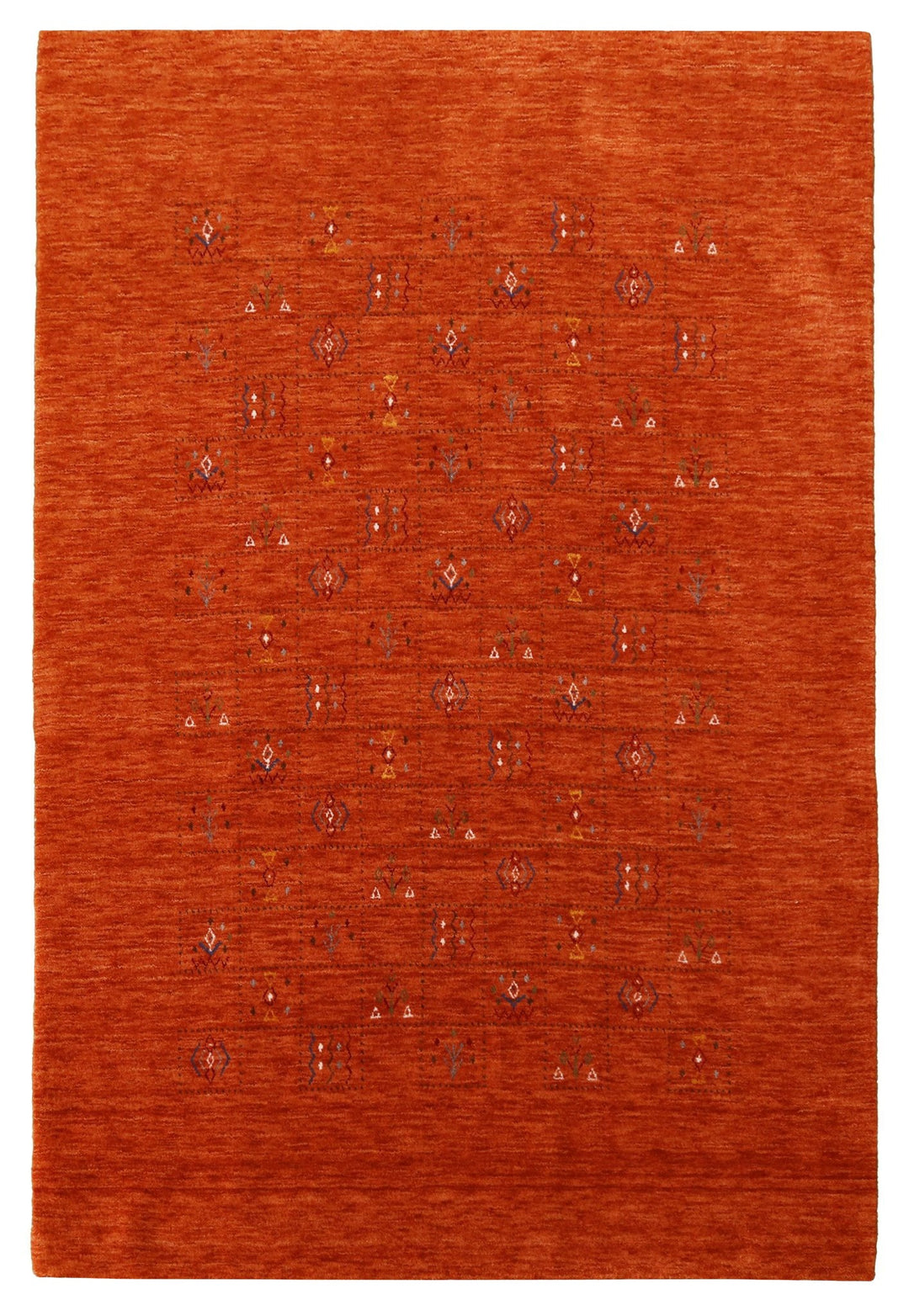Orange Tribal Center Medallion Hand Loomed Wool Area Rug - The Rug Decor