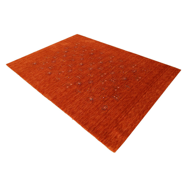 Orange Tribal Center Medallion Hand Loomed Wool Area Rug - The Rug Decor