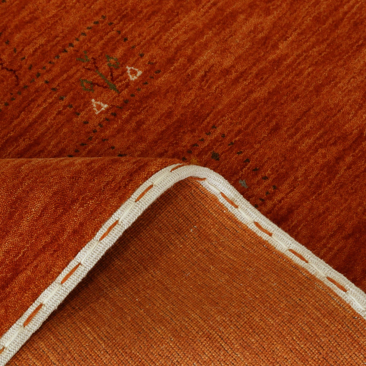 Orange Tribal Center Medallion Hand Loomed Wool Area Rug - The Rug Decor