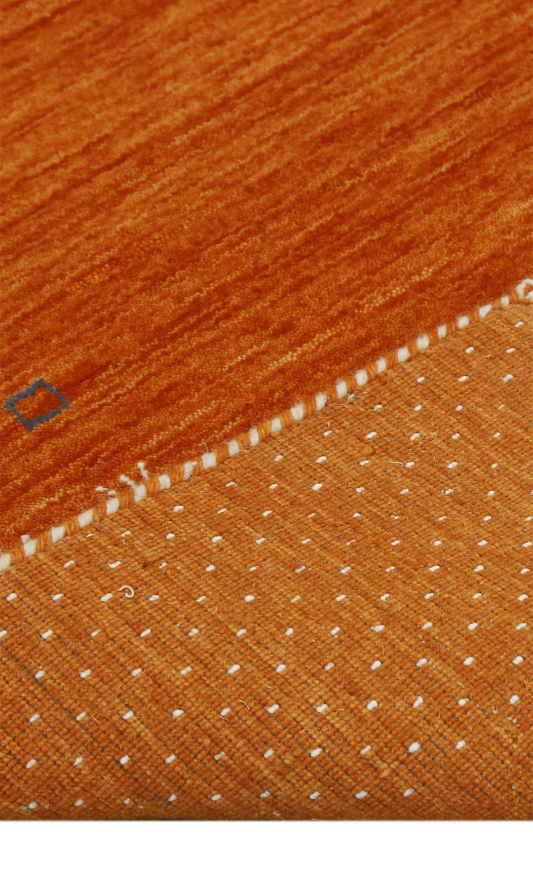 Orange Tribal Gabbeh Border Design Hand Loomed Wool Area Rug - The Rug Decor