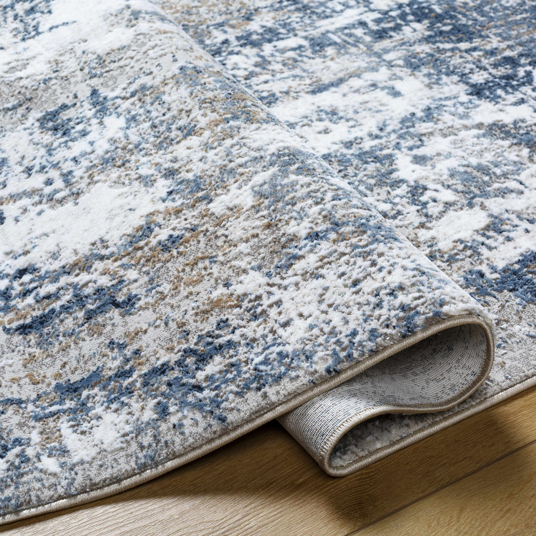 Ord Blue And Gray Modern Abstract Design Area Rug - The Rug Decor