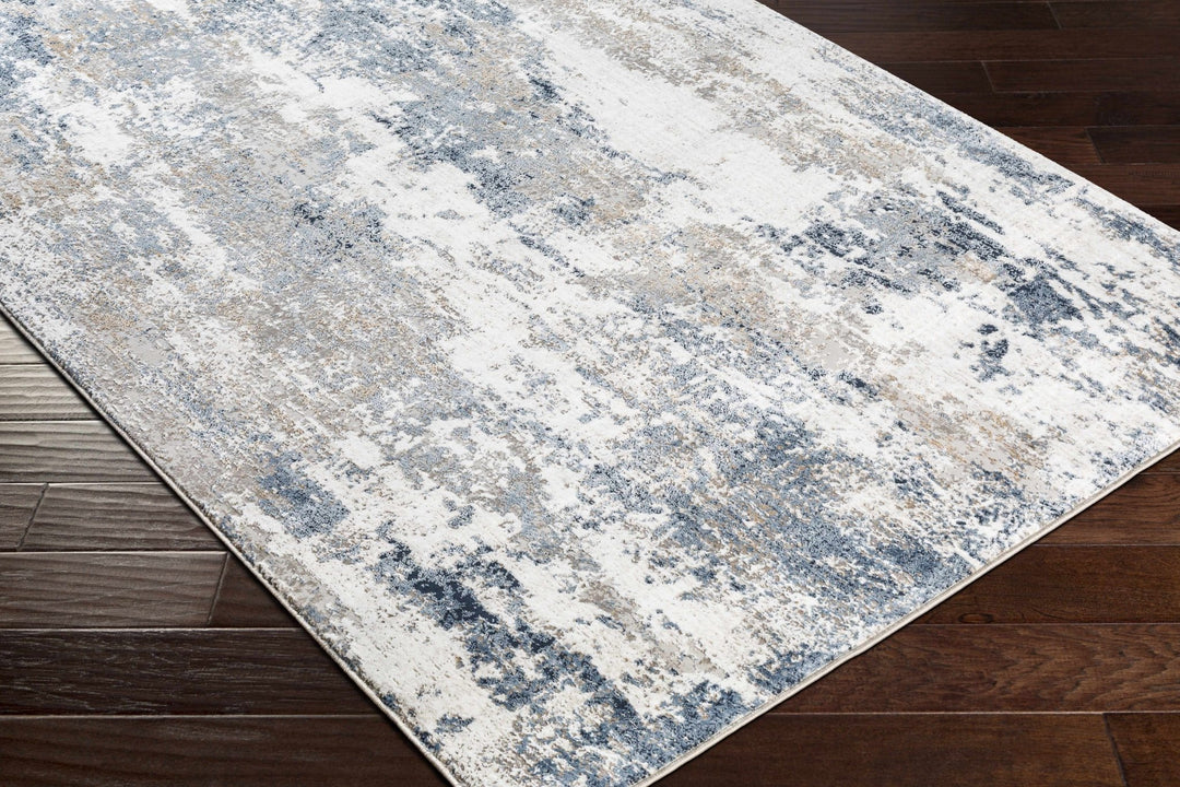 Ord Blue And Gray Modern Abstract Design Area Rug - The Rug Decor