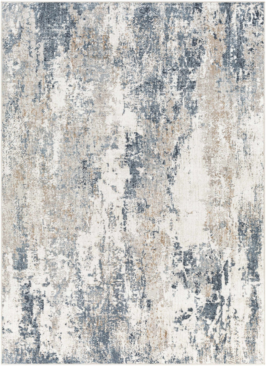 Ord Blue And Gray Modern Abstract Design Area Rug - The Rug Decor
