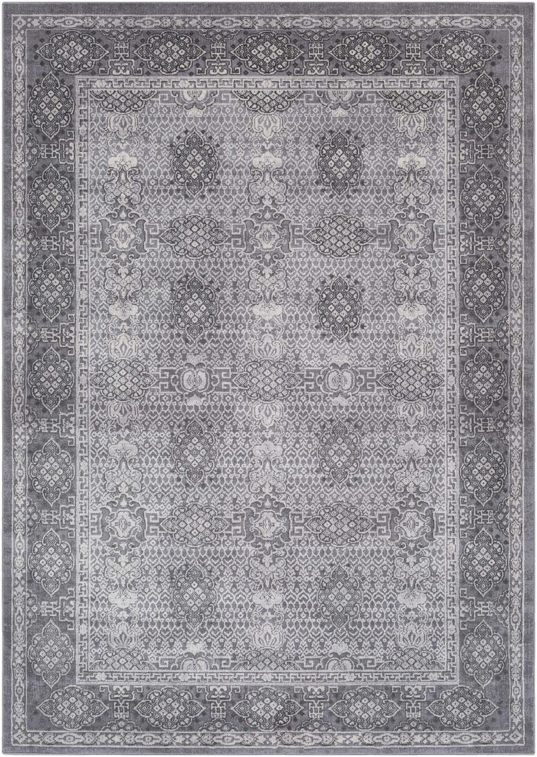 Ordway Gray Traditional Style Area Rug - The Rug Decor
