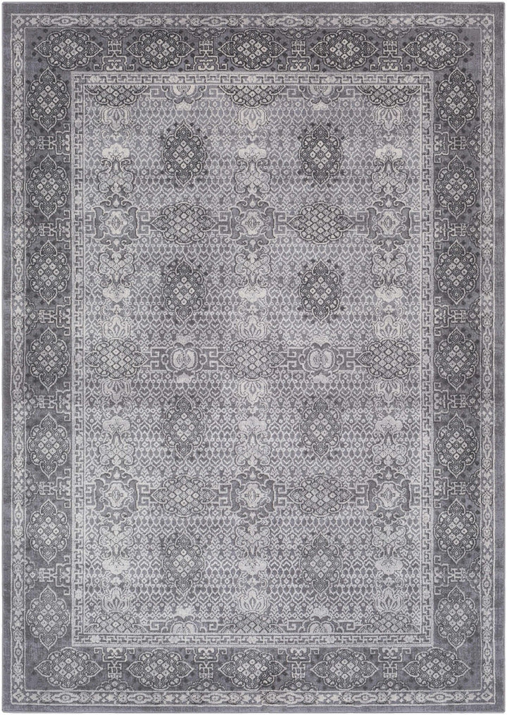 Ordway Gray Traditional Style Area Rug - The Rug Decor