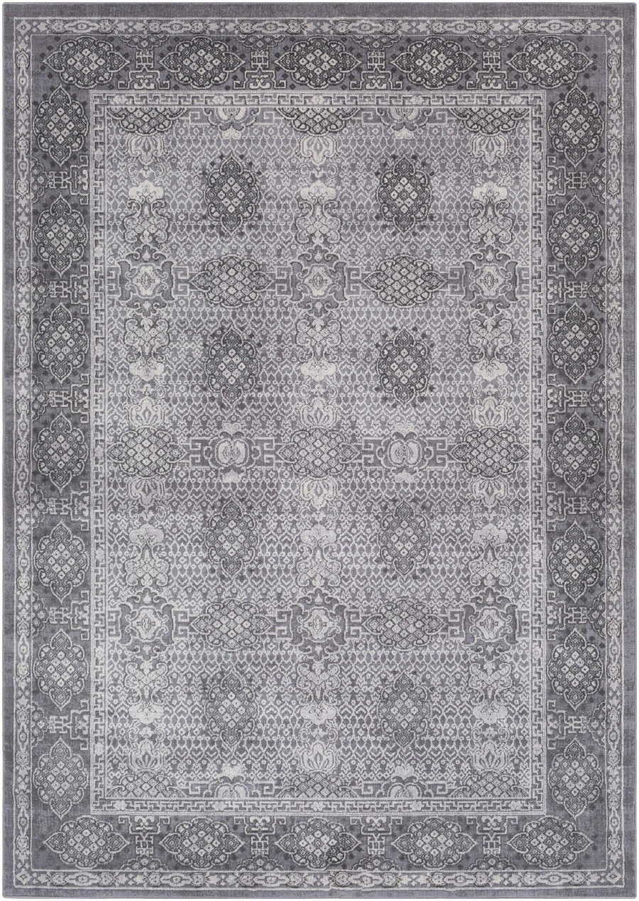 Ordway Gray Traditional Style Area Rug - The Rug Decor