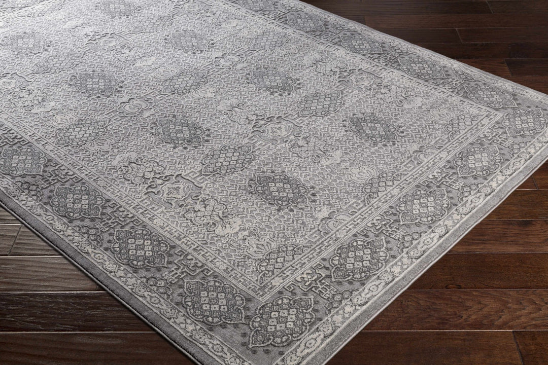 Ordway Gray Traditional Style Area Rug - The Rug Decor