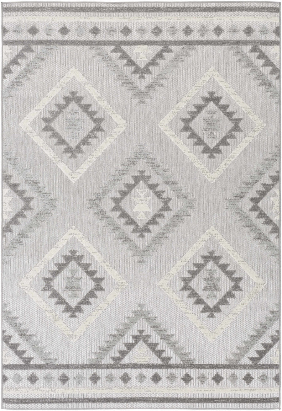 Oreana Gray Modern Style Outdoor Area Rug - The Rug Decor