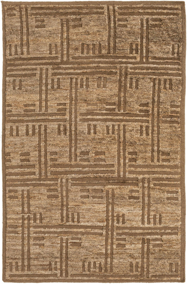 Oriskany Brown And Beige Modern Style Area Rug - The Rug Decor