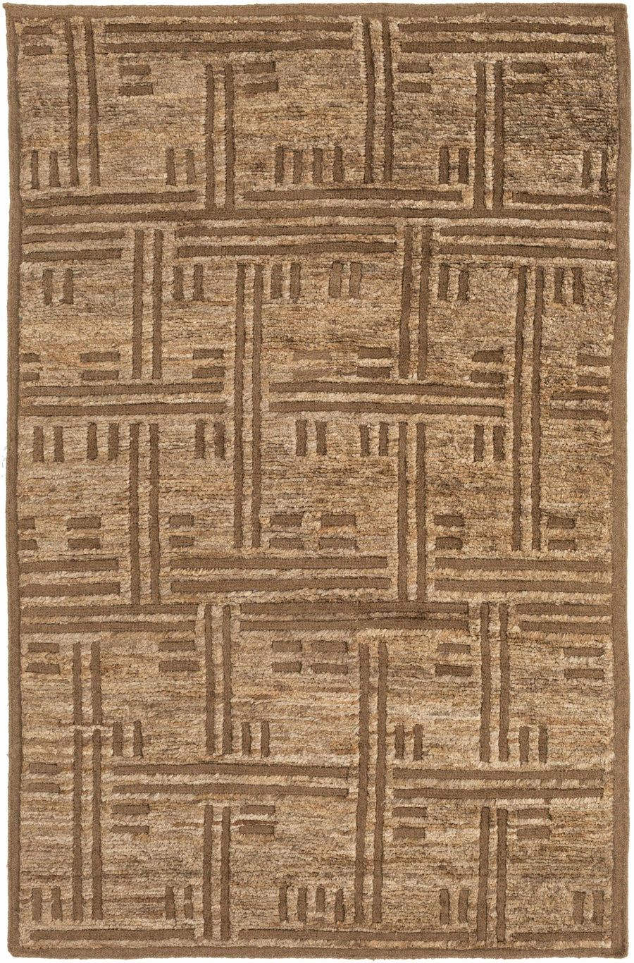 Oriskany Brown And Beige Modern Style Area Rug - The Rug Decor