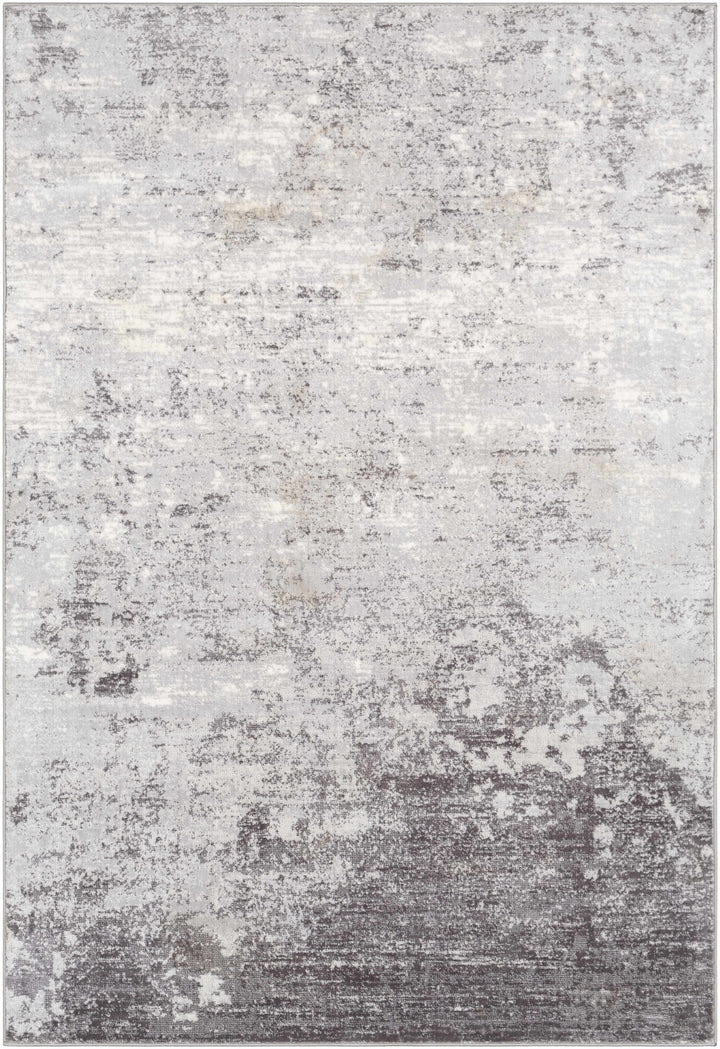 Ortonville Modern Abstract Design Gray Area Rug