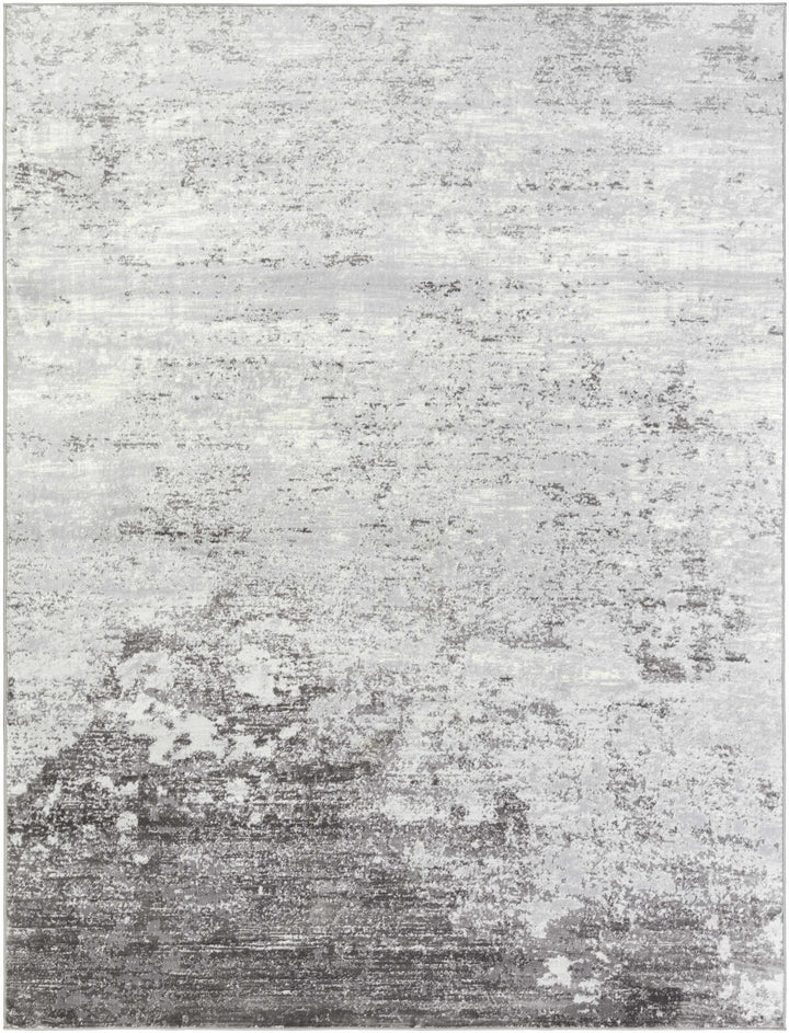 Ortonville Modern Abstract Design Gray Area Rug
