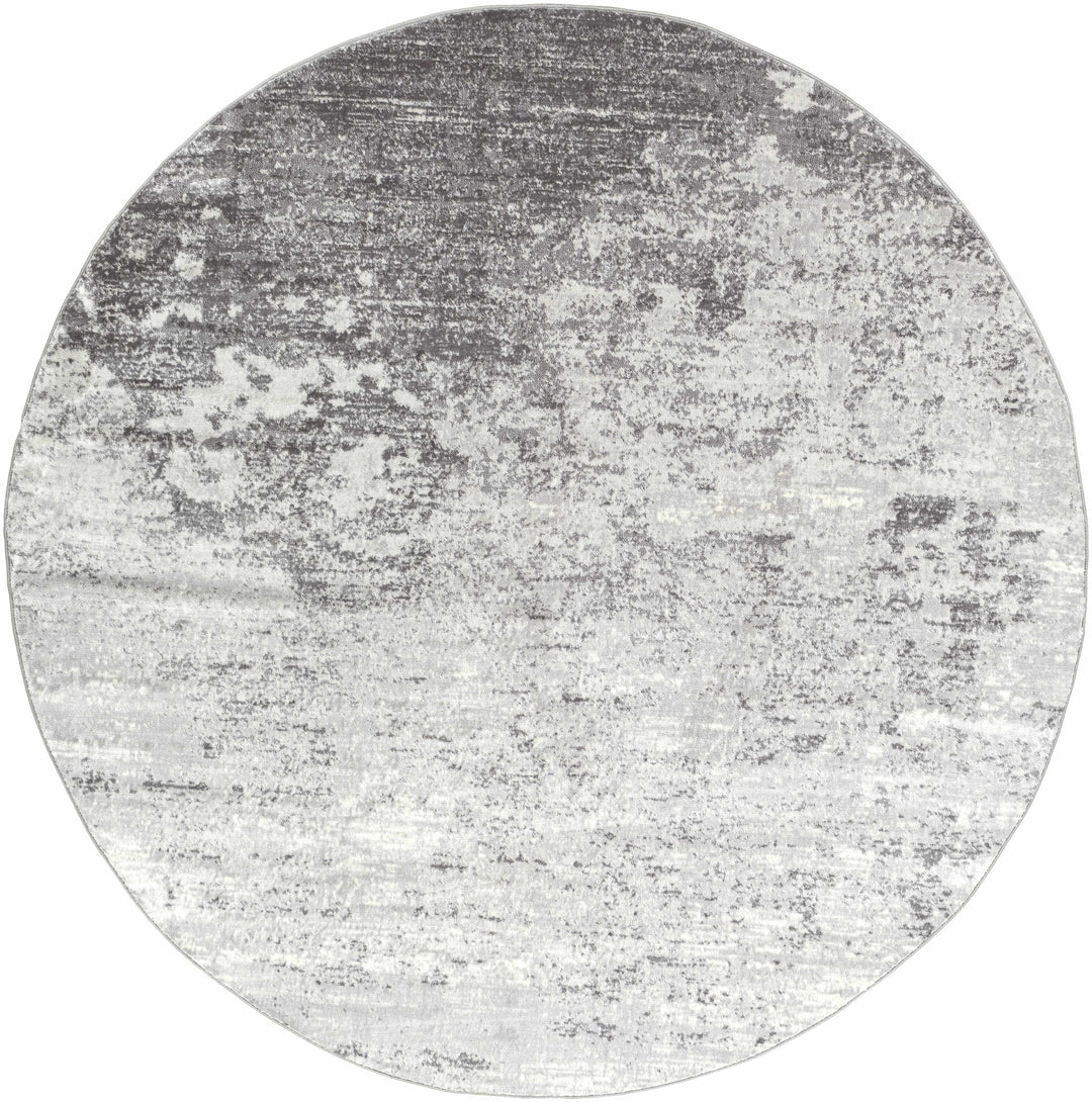 Ortonville Modern Abstract Design Gray Area Rug