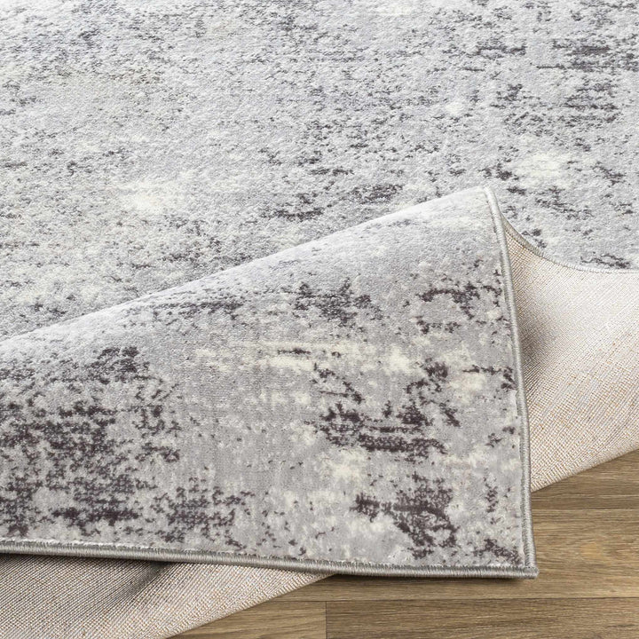 Ortonville Modern Abstract Design Gray Area Rug