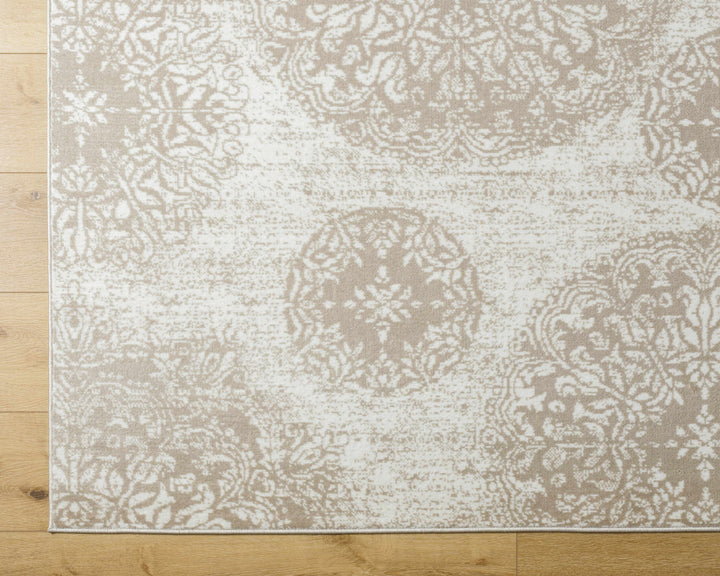 Osman Modern Style Ivory And Brown Area Rug