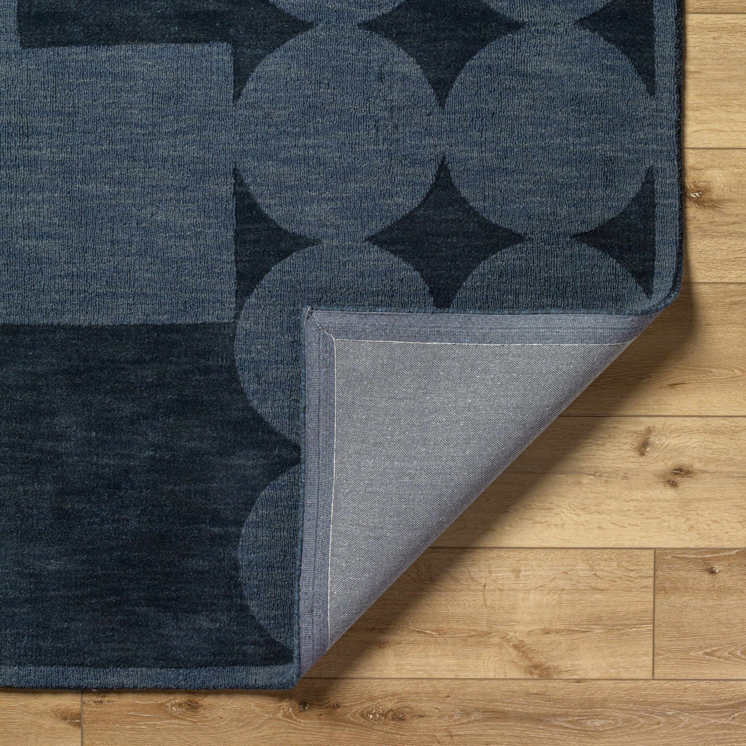 Oshae Contemporary Geometrical Charcoal And Gray Rug - The Rug Decor