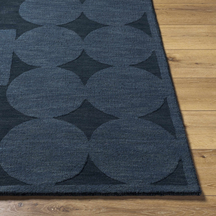 Oshae Contemporary Geometrical Charcoal And Gray Rug - The Rug Decor