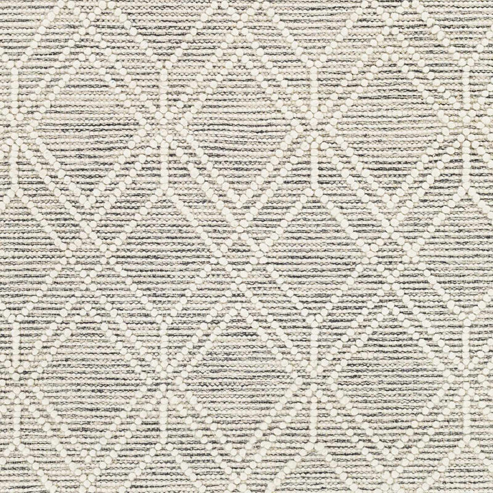 Ossun Bohemian Gray And Ivory Wool Rug - The Rug Decor