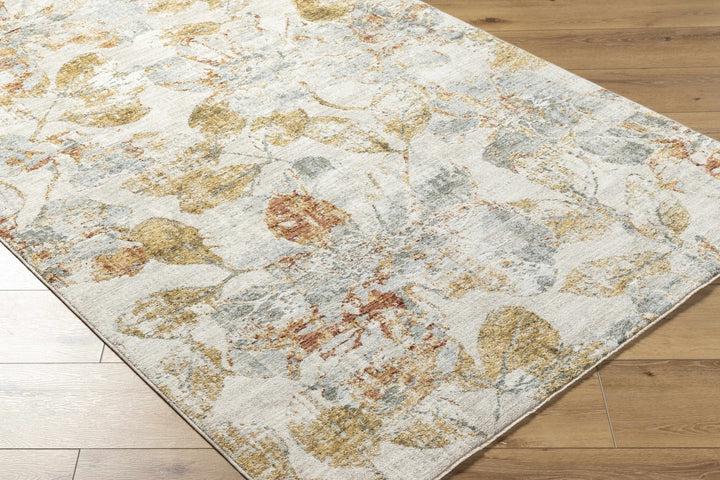 Ouida Traditional Floral Design Gray And Brown Area Rug - The Rug Decor