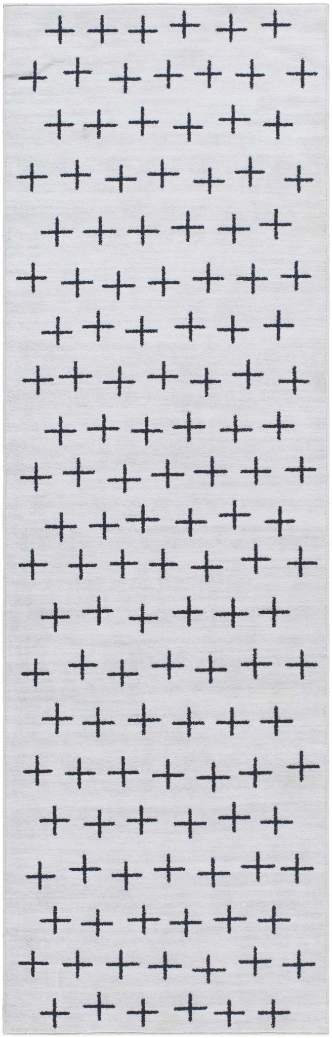 Owain Modern Style Ivory And Charcoal Washable Area Rug - The Rug Decor