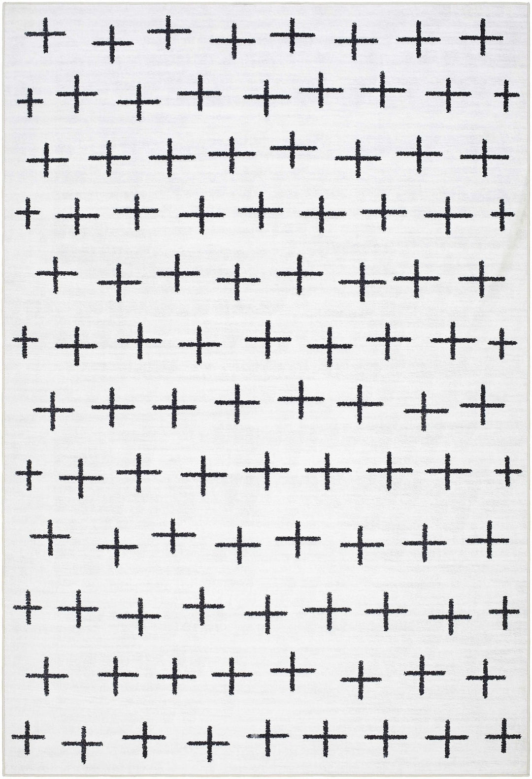 Owain Modern Style Ivory And Charcoal Washable Area Rug - The Rug Decor