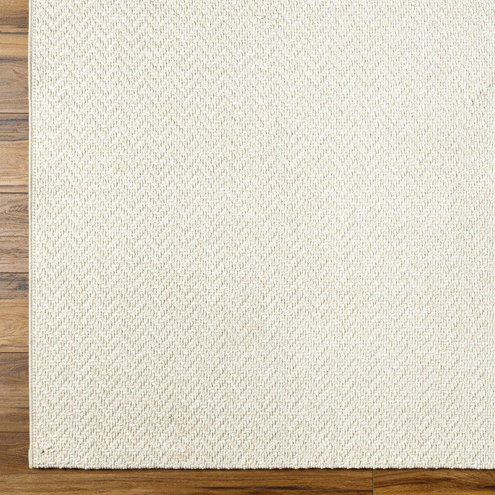 Ozzie Modern Solid Ivory Machine Woven Rug - The Rug Decor