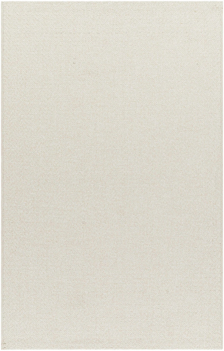 Ozzie Modern Solid Ivory Machine Woven Rug - The Rug Decor