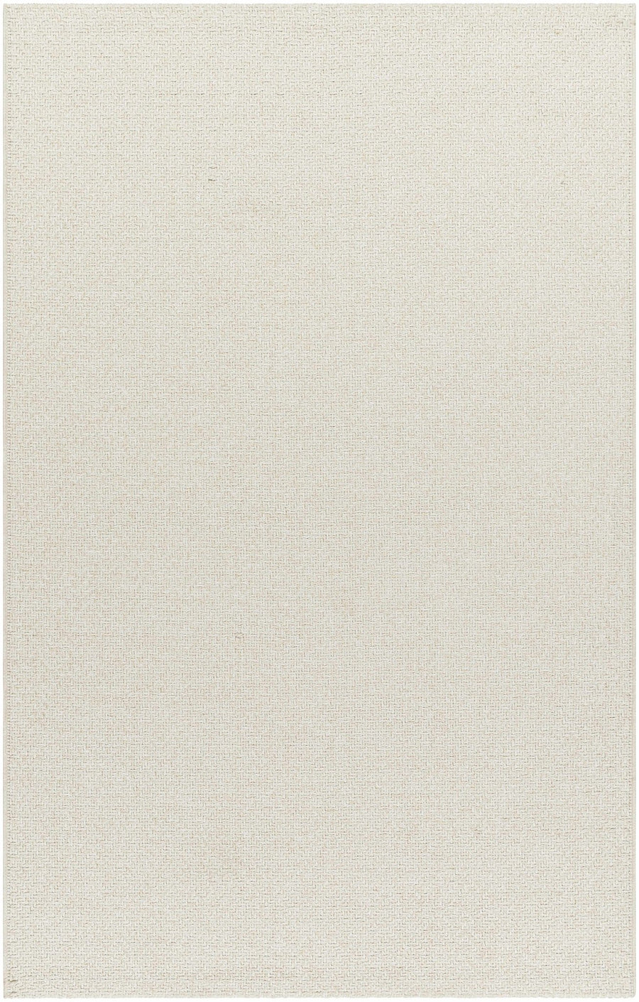 Ozzie Modern Solid Ivory Machine Woven Rug - The Rug Decor