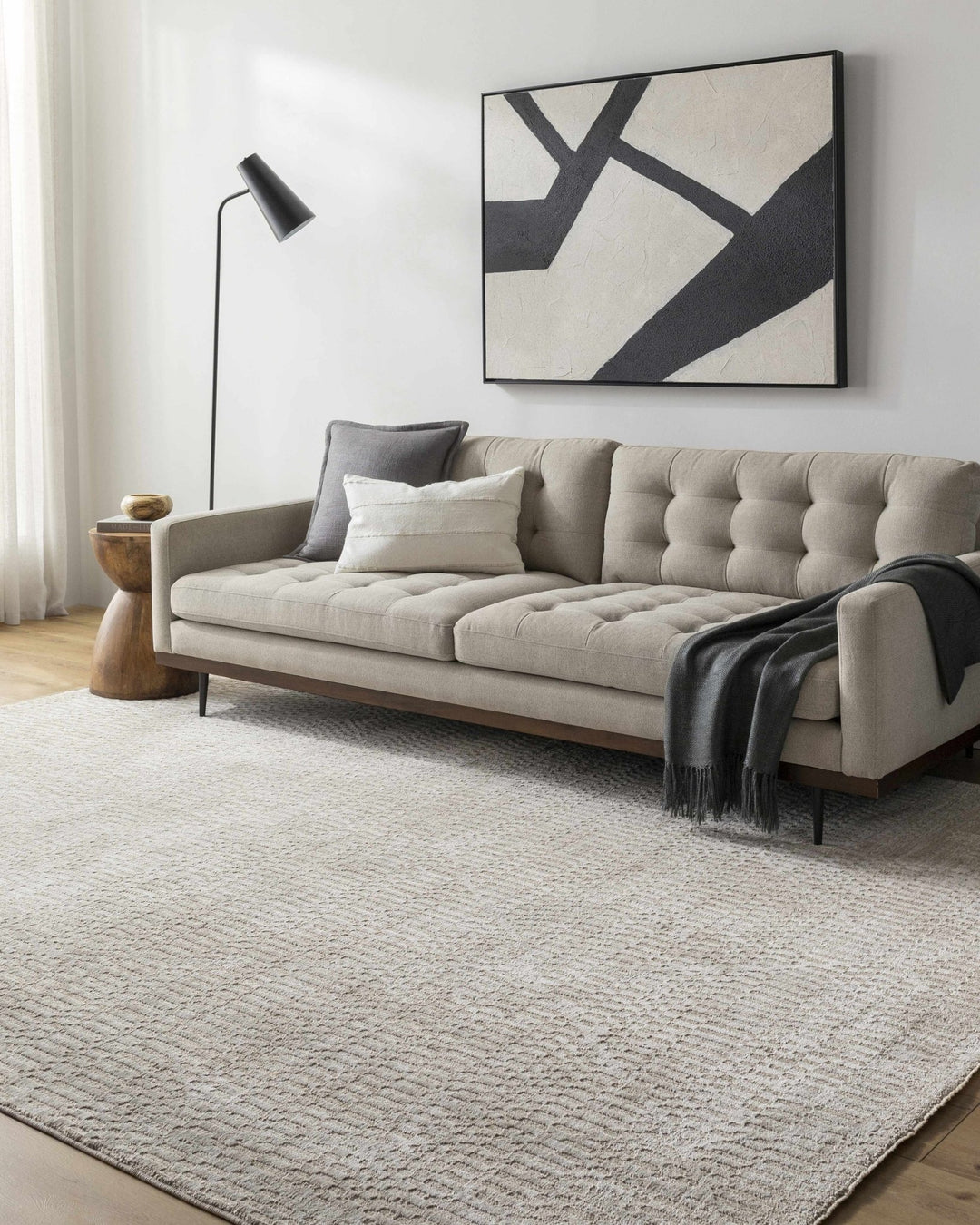 Pabla Modern Style Gray Area Rug - The Rug Decor