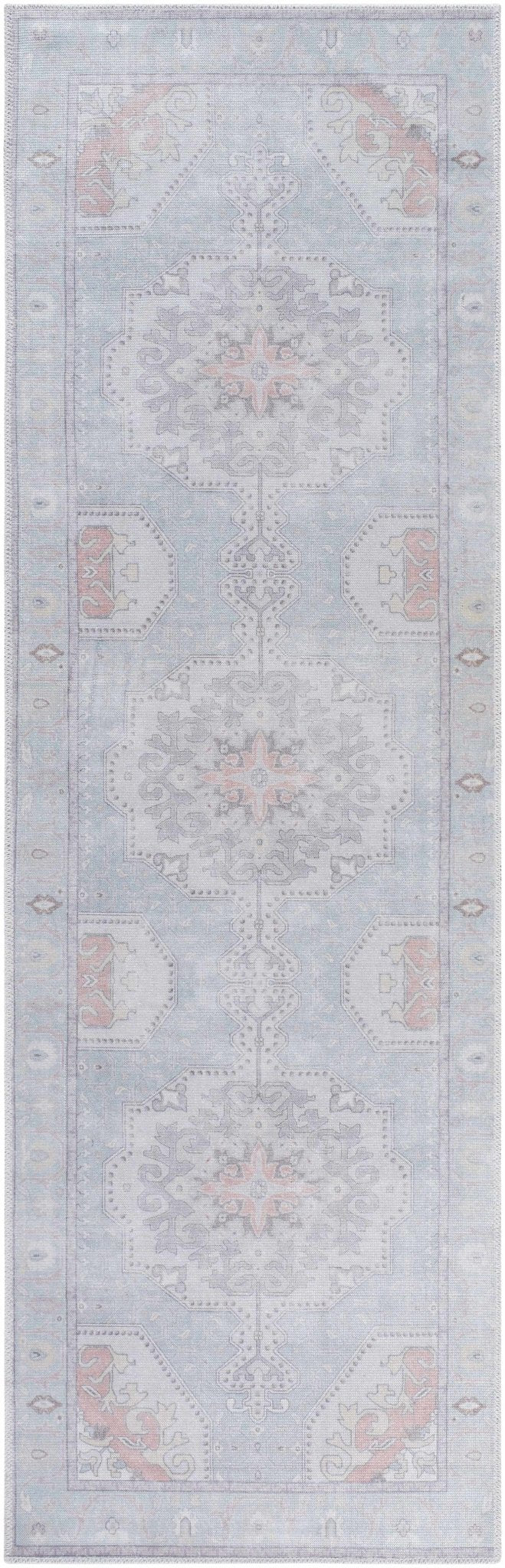Pacay Traditional Style Gray And Rust Area Rug - The Rug Decor