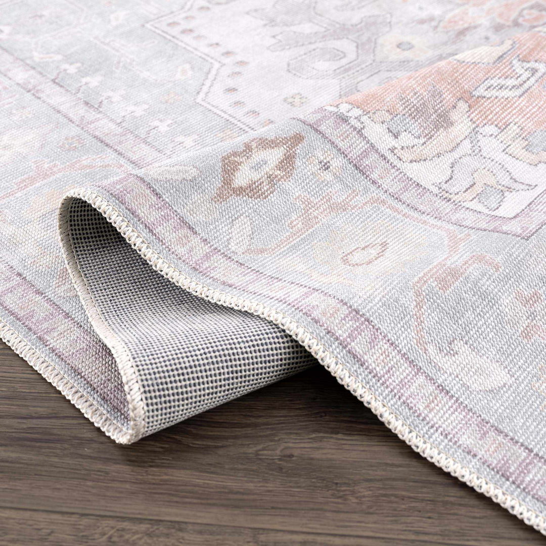 Pacay Traditional Style Gray And Rust Area Rug - The Rug Decor