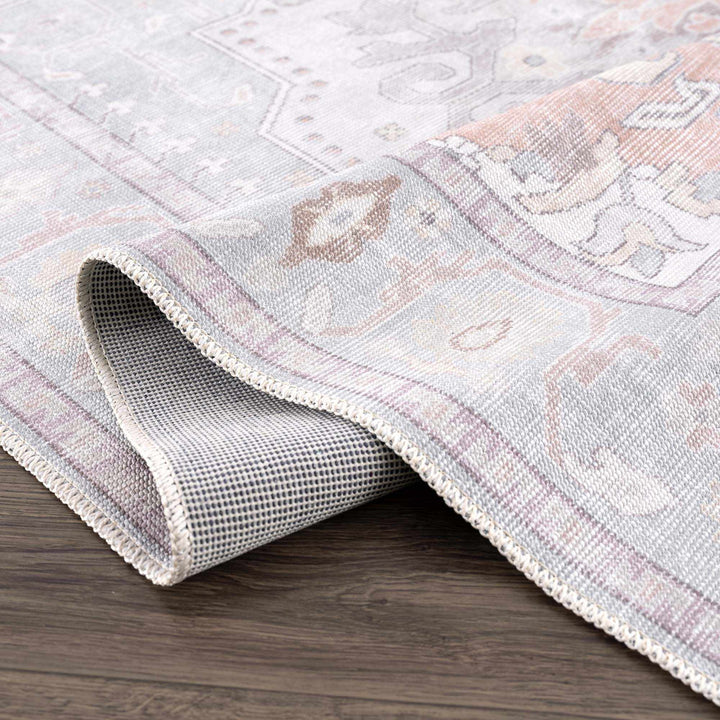 Pacay Traditional Style Gray And Rust Area Rug - The Rug Decor