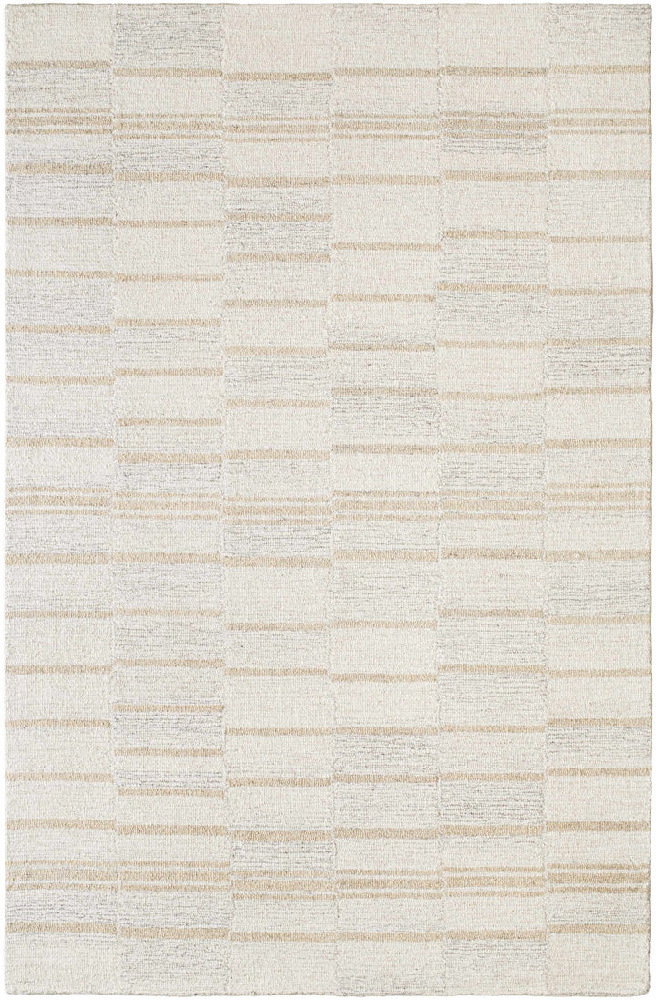 Paiva Modern Style Beige Hand Tufted Wool Area Rug - The Rug Decor