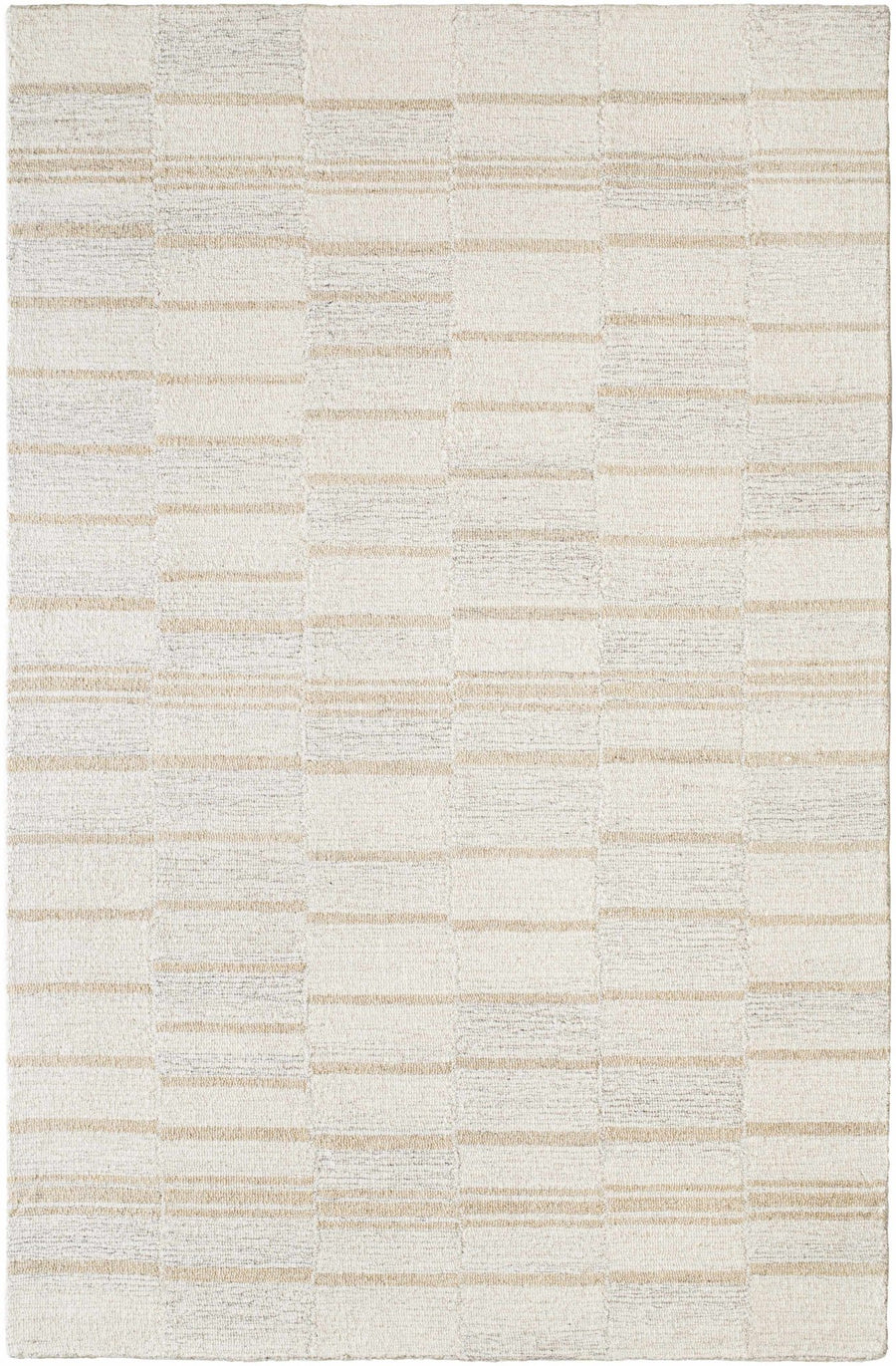 Paiva Modern Style Beige Hand Tufted Wool Area Rug - The Rug Decor